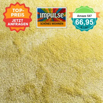 JAB Amaze – quadratische Draufsicht Velours-Teppichboden in fraise mit Preisaufdruck